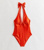 New Look Red Plunge Illusion Lift & Shape Swimsuit